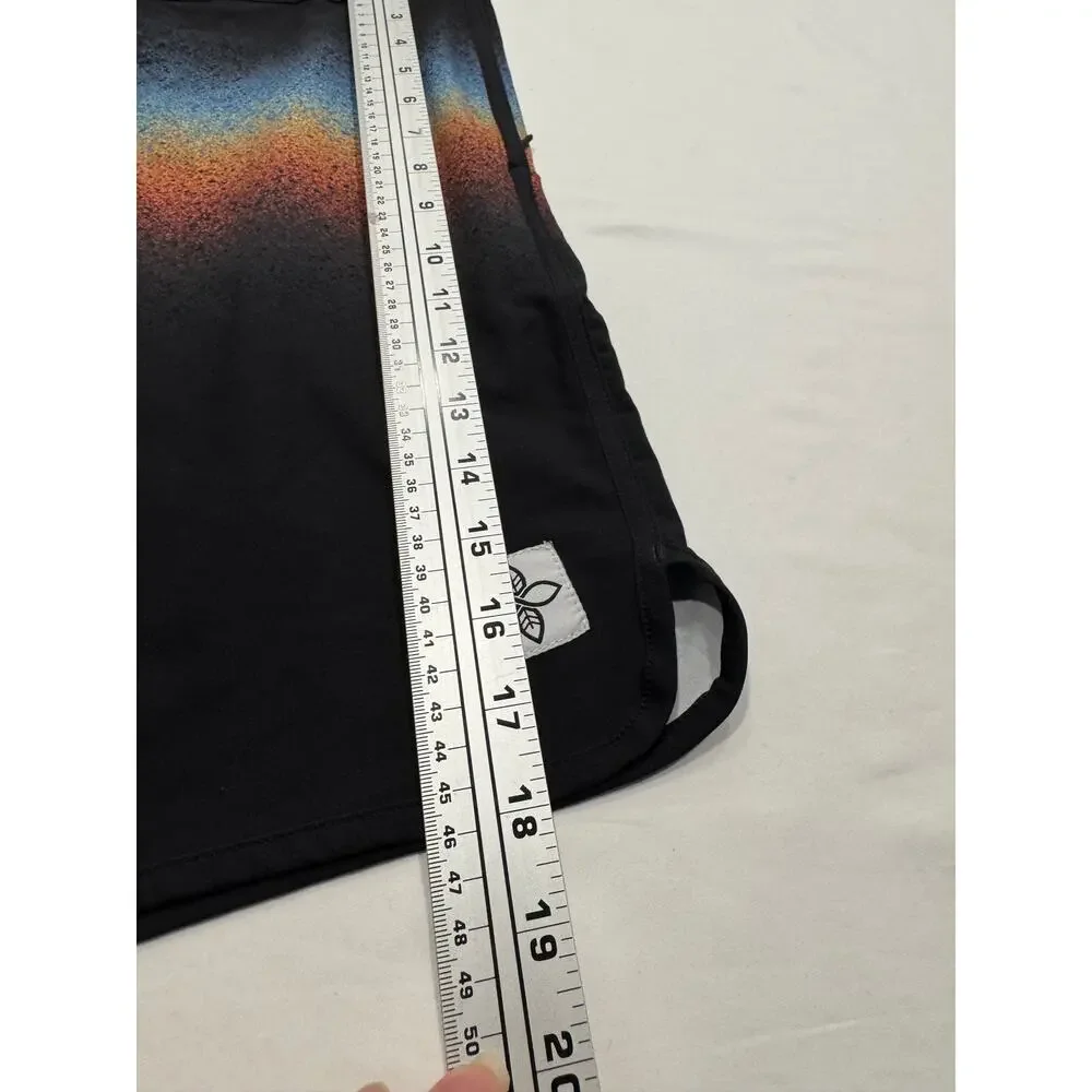 Infinity Surfboards Men's Boardshorts Size‎ 30 Black Blue Orange Ombre Stripe